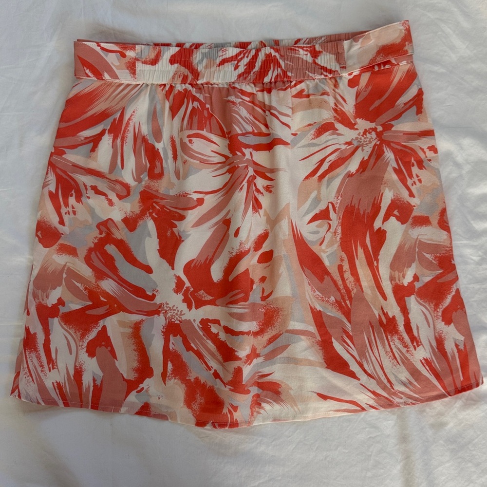 Sezane watercolor mini skirt Sz 6 - Picture 9 of 9